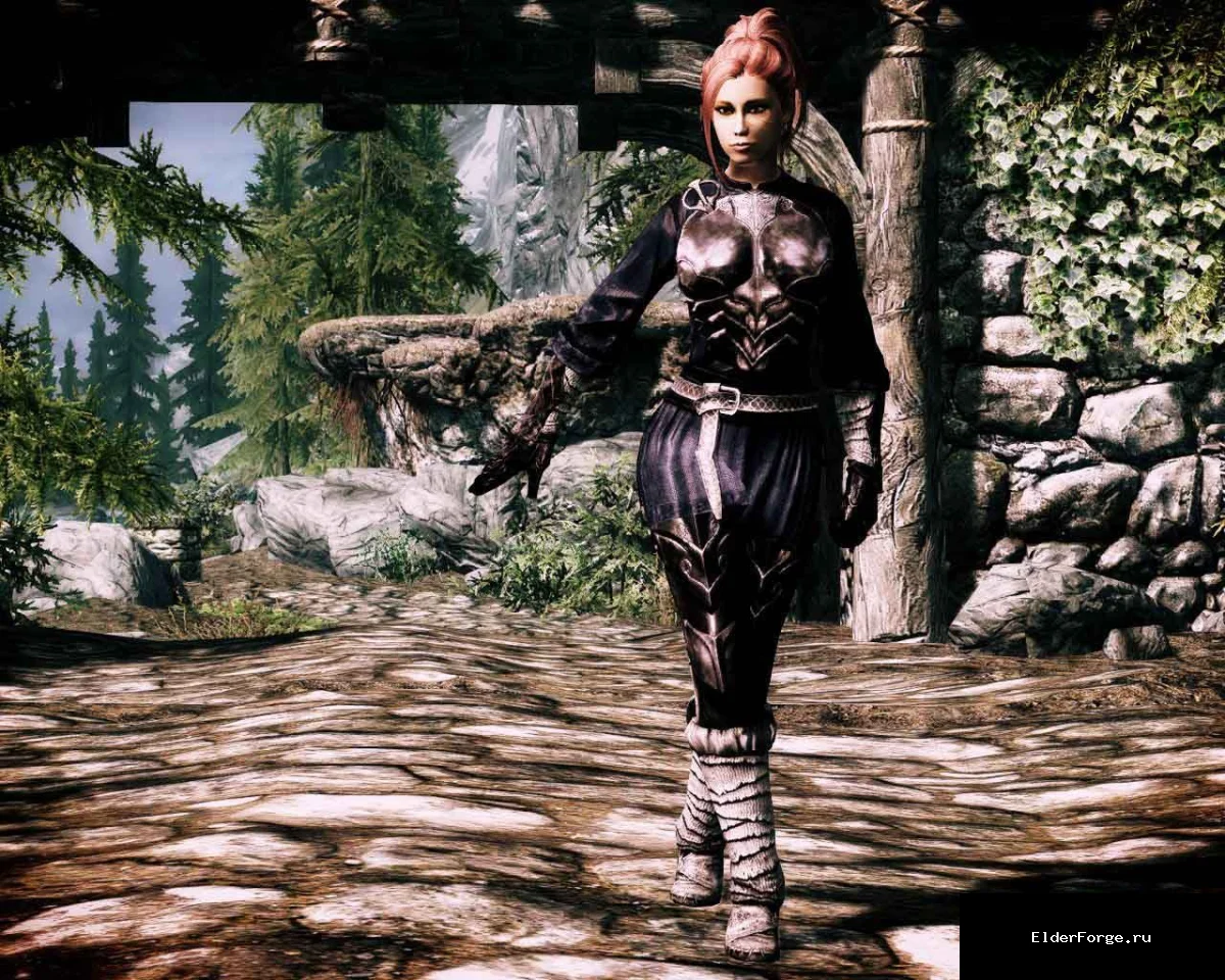 Обложка мода: Бронированная броня мага для Skyrim LE – женский набор с улучшениями