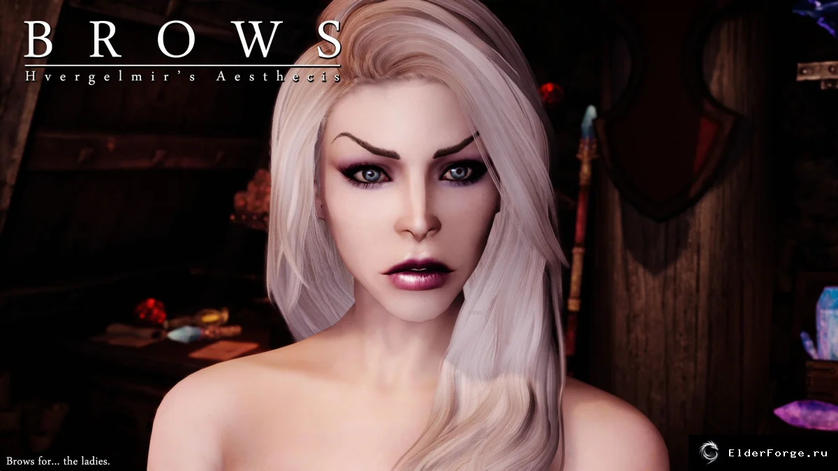 Обложка мода: Новые брови Brows для персонажей Skyrim Legendary Edition