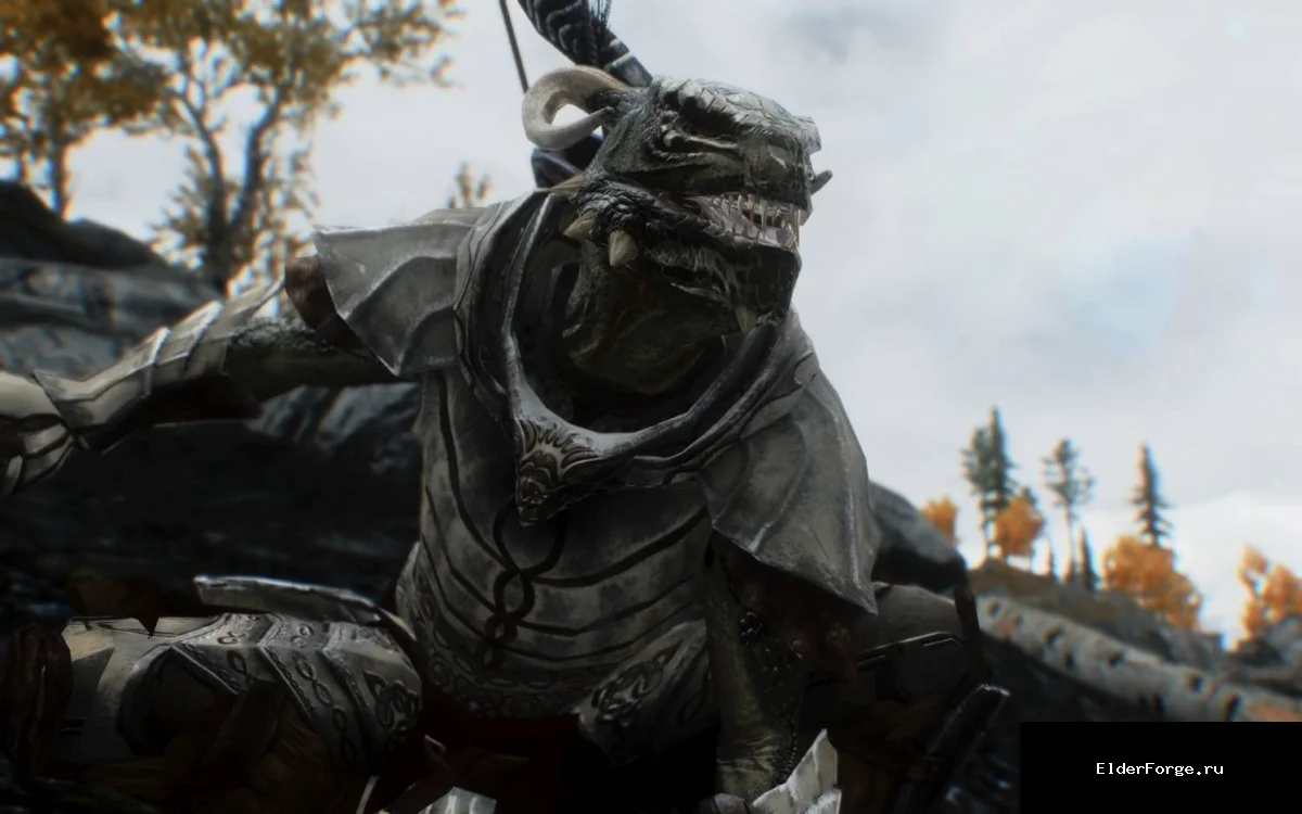 Обложка мода: Brutish Argonian Male — реальный облик аргониан в Skyrim LE