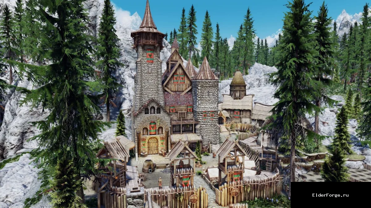 Обложка мода: Build Your Noble House — масштабный строительный мод для Skyrim SE