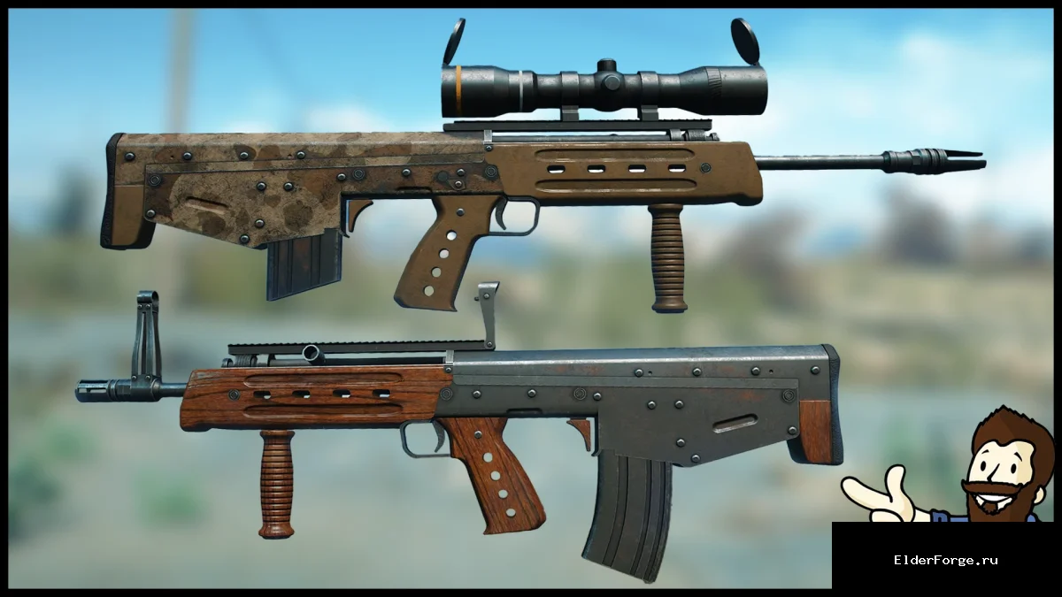 Обложка мода: Bullpup Scout Rifle (Keltec M43) – уникальный прототип для Fallout 4