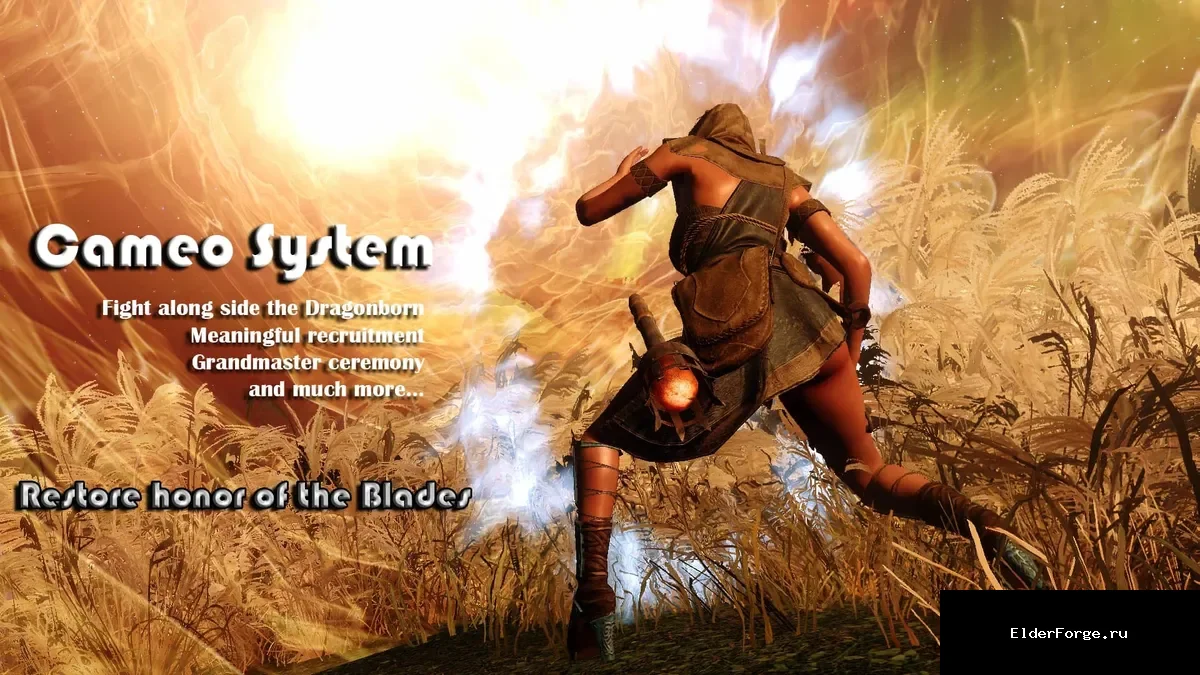 Обложка мода: Call of the Blades SE — пересмотр поведения Клинков в Skyrim