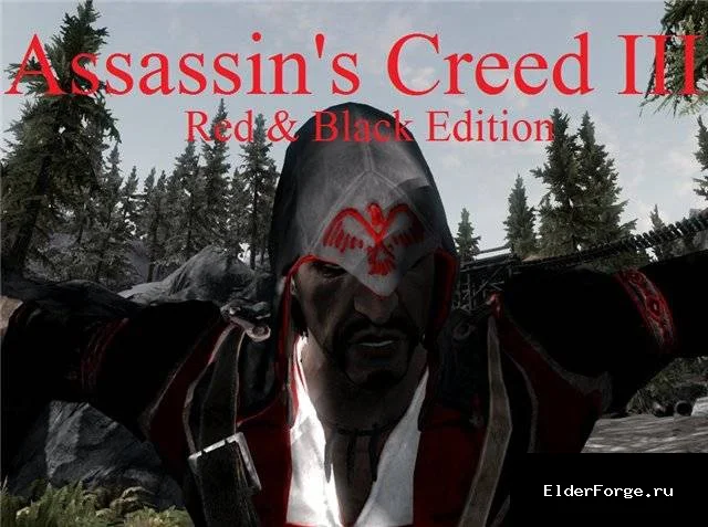 Обложка мода: Черная броня Коннора для Skyrim LE – темный набор из Assassin's Creed III