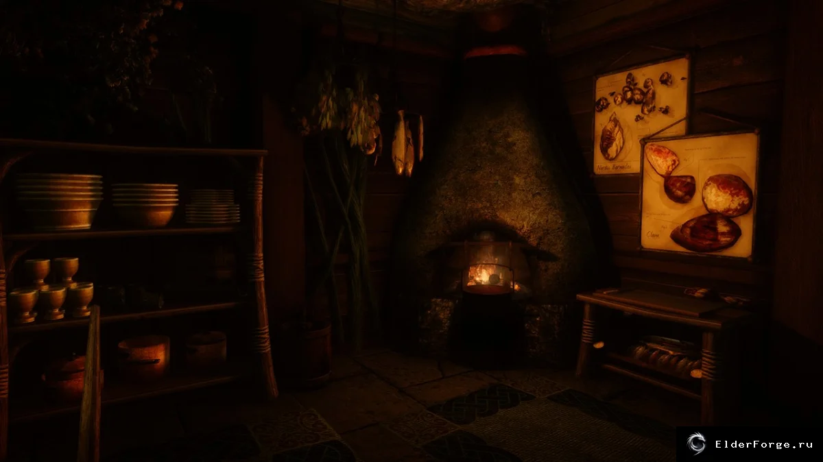 Обложка мода: Черное логово — уютный дом для аргониан в Skyrim LE