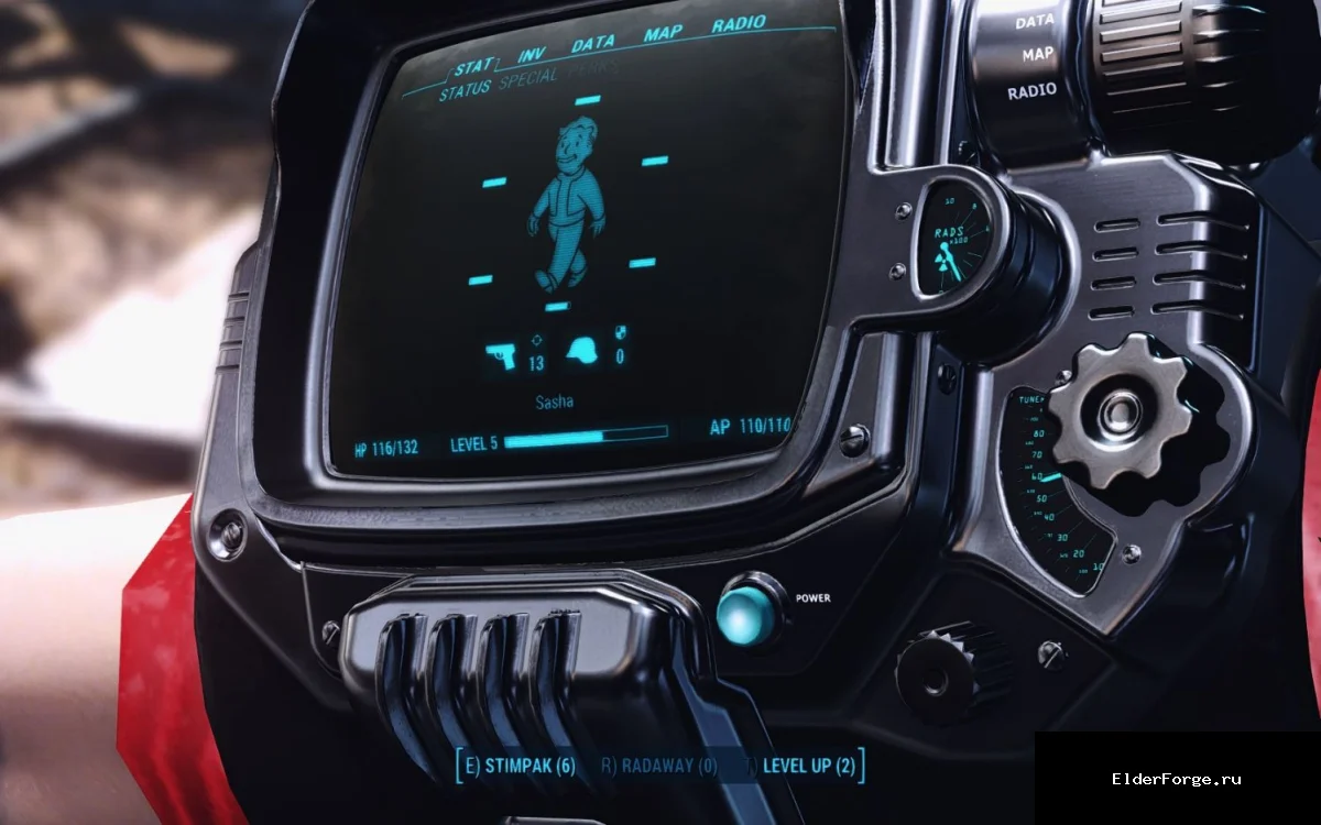 Обложка мода: Черный чистый Пиб-бой Deluxe для Fallout 4