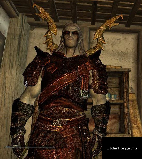 Обложка мода: Черный ретекстур железной брони для Skyrim Legendary Edition – мрачный стиль
