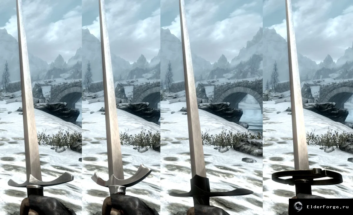 Обложка мода: Четыре новых меча для Skyrim LE — клинки и двуручники