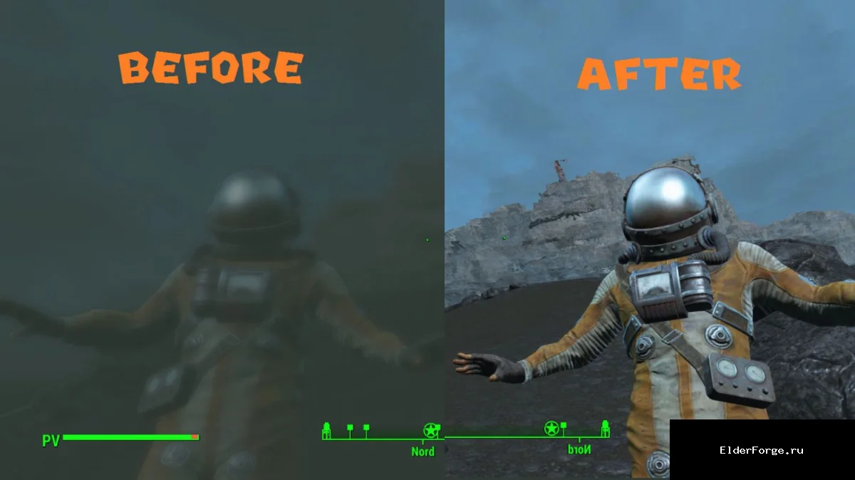 Обложка мода: Чистая вода для Fallout 4 — улучшение прозрачности водных объектов