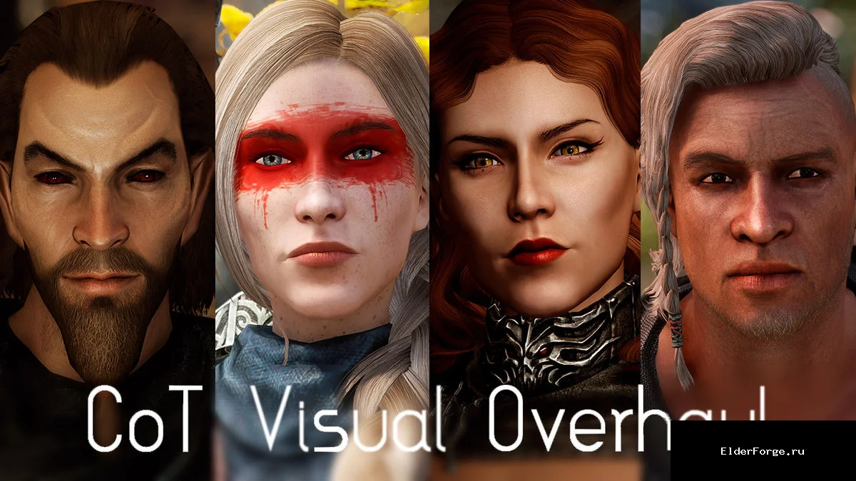 Обложка мода: Citizens of Tamriel Visual Overhaul – полное обновление внешности NPC для Skyrim SE‑AE