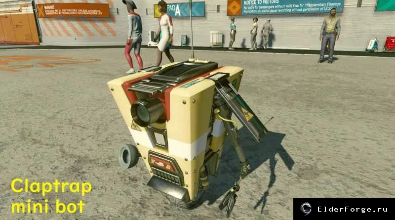 Обложка мода: Claptrap Mini‑роботы для Starfield – замена мини‑ботов