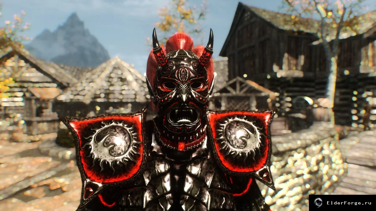 Обложка мода: Даэдрическая броня лорда — новые доспехи и оружие для Skyrim LE