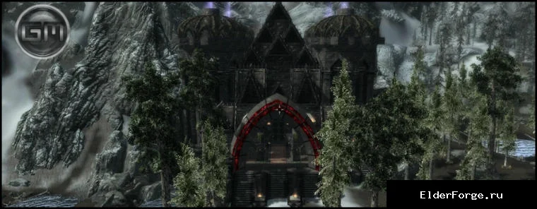 Обложка мода: Даэдрический замок LE — Daedric Castle у Северной сторожевой крепости
