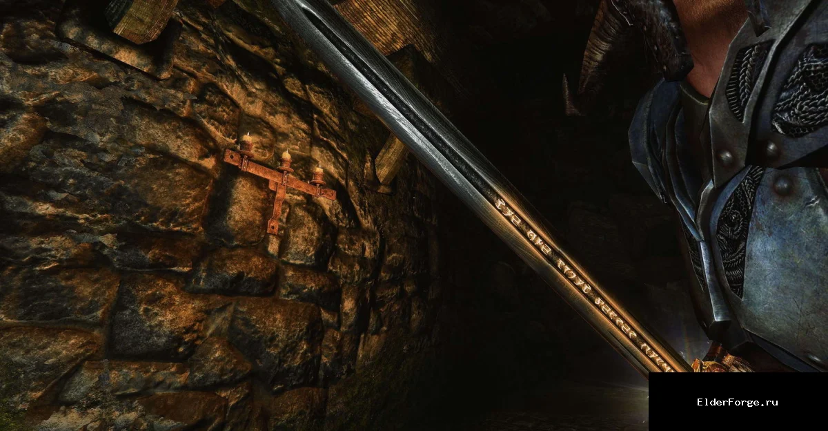 Обложка мода: Даэдрическое Сияние Рассвета – ретекстурированный меч для Skyrim LE