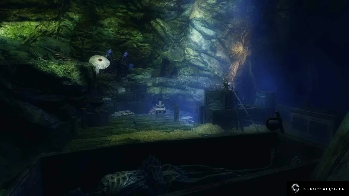Обложка мода: Dead Man's Grin (Voodoo Den) — мрачный некромантский приют Skyrim SE-AE