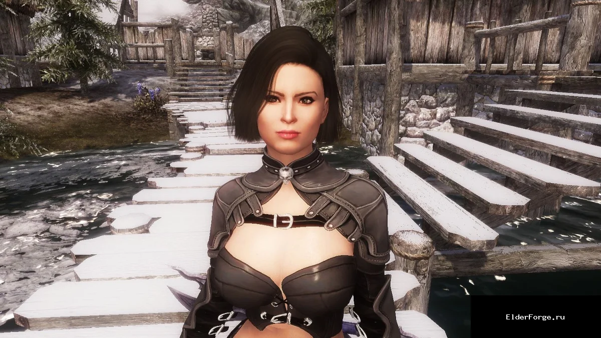 Обложка мода: Деми Ловато — новый спутник для Skyrim Legendary Edition (CBBE/UNP)