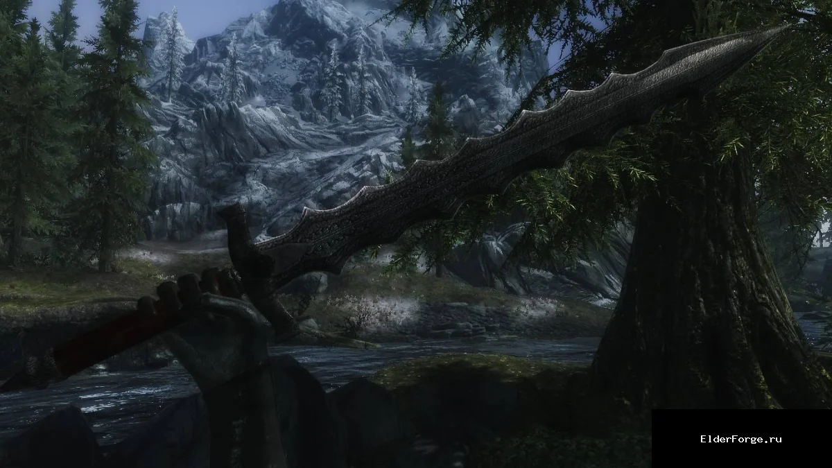 Обложка мода: Демоническая пила – одноручный клинок для Skyrim Legendary Edition