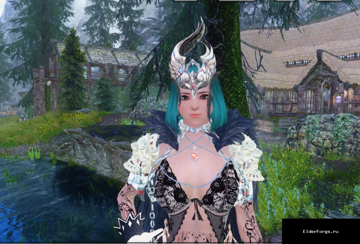 Обложка мода: Демонская милая японка: заменитель тела и головы для CBBE в Skyrim SE‑AE