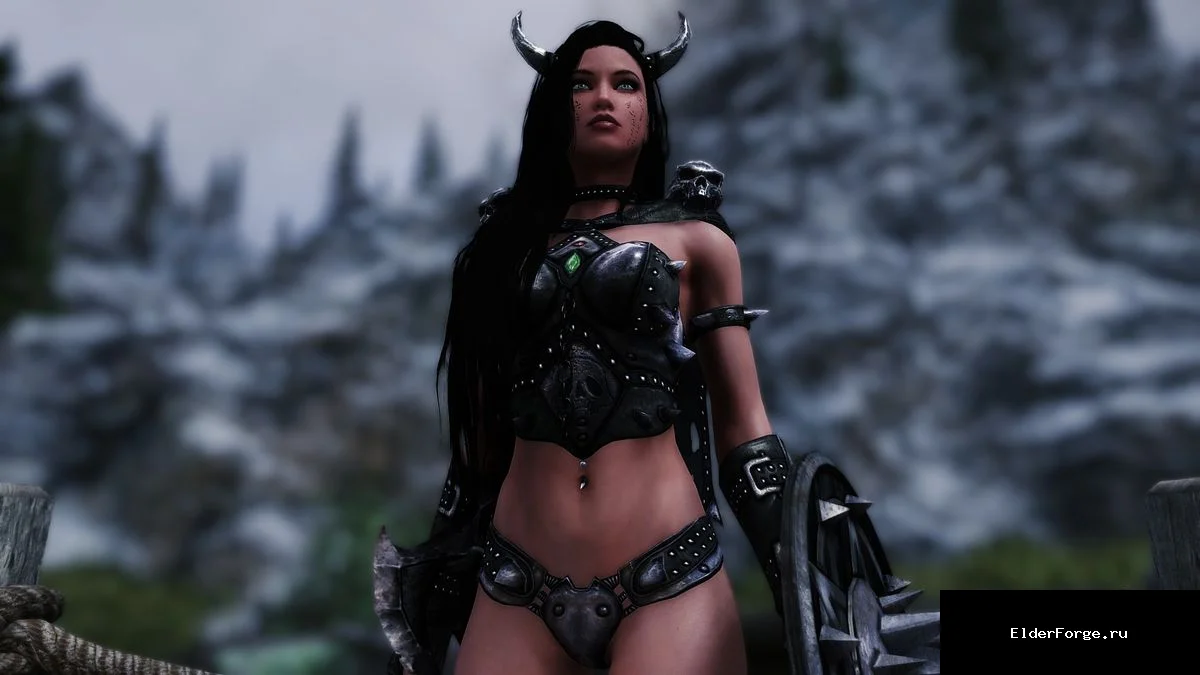 Обложка мода: Демонская тяжёлая броня от DeserterX для Skyrim SE – DX Demon Armor