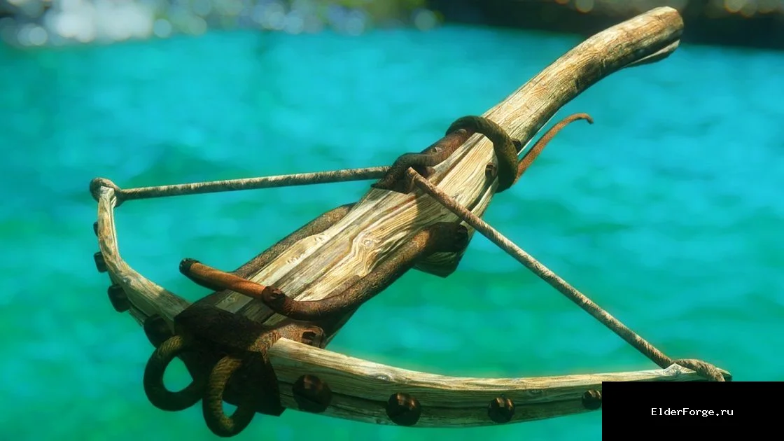 Обложка мода: Деревянные арбалеты для Skyrim LE – новые крафтовые виды оружия