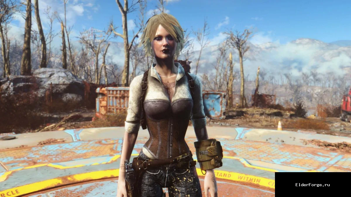 Обложка мода: Детективское женское одеяние для Fallout 4 – совместимо с CBBE и стандартными телами