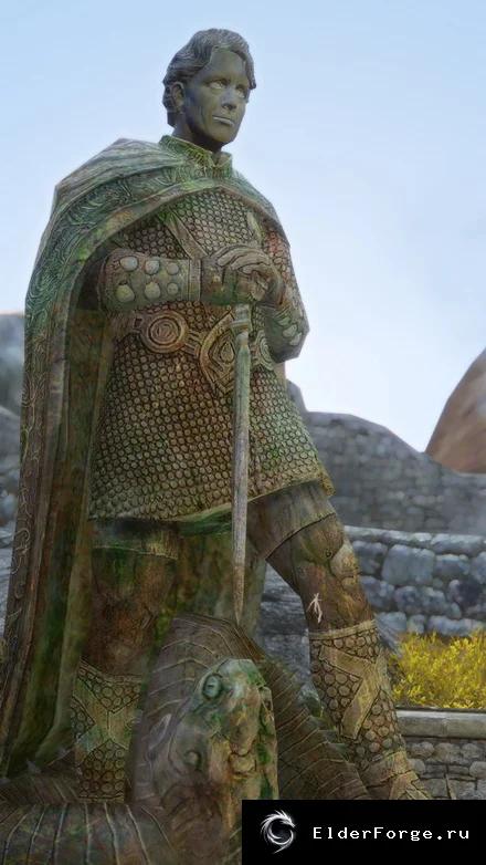 Обложка мода: Тодд Говард вместо статуй Талоса — Девять Божеств для Skyrim LE