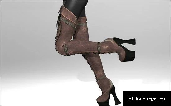 Обложка мода: DF T33 — новые сапоги для тел UNP в Skyrim Legendary Edition