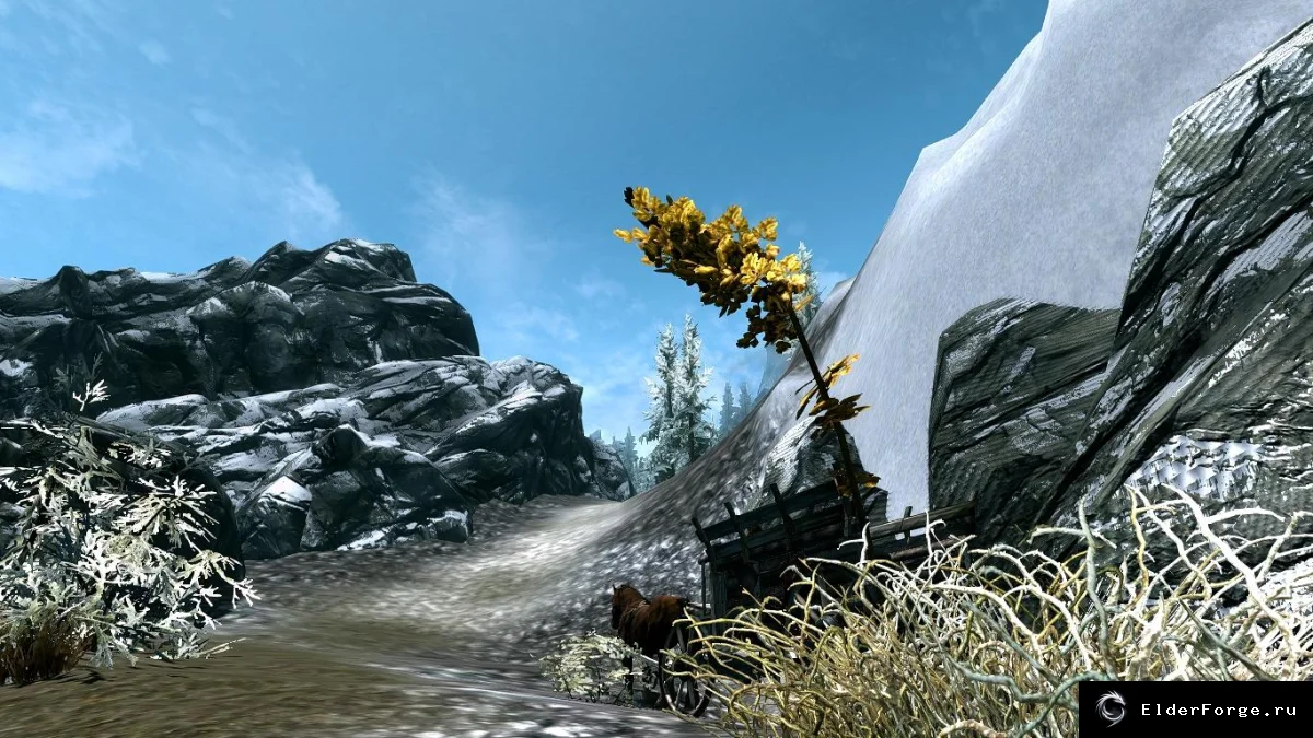 Обложка мода: Дикорастущий Эльфийский Ухо и Морозная Мириам — Skyrim LE