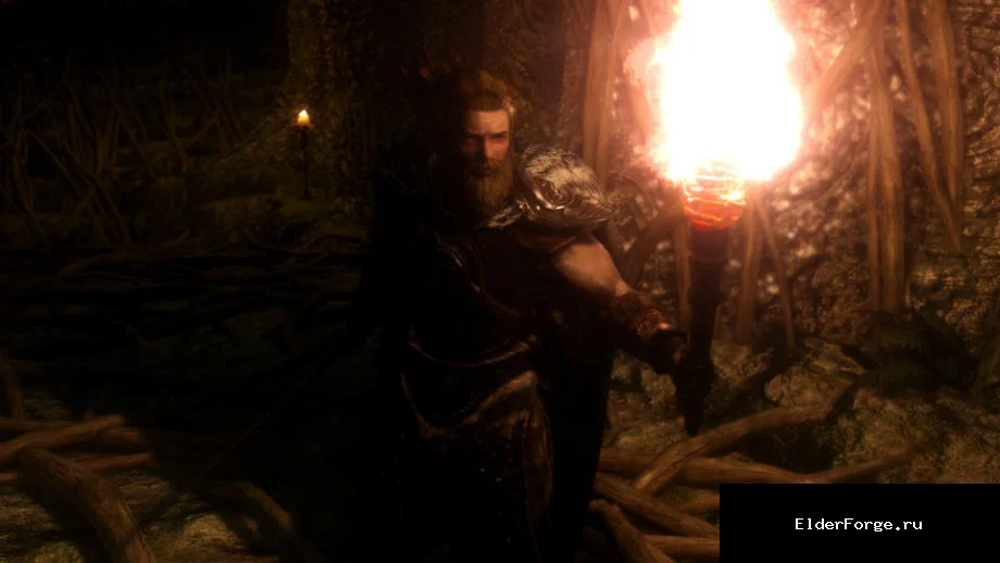 Обложка мода: Динамические тени от факелов и магических светил в Skyrim LE