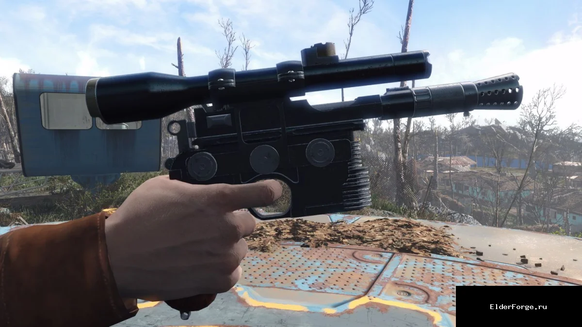 Обложка мода: DL-44 Heavy Blaster – детализированный бластер Хана Соло для Fallout 4