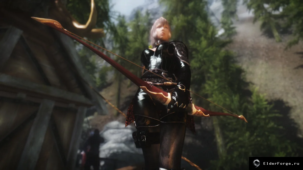 Обложка мода: Длинный эльфийский лук — оружие для Skyrim LE