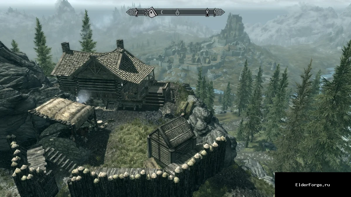 Обложка мода: Дом на холме — уютный дом между Ривервудом и Вайтраном для Skyrim SE и AE