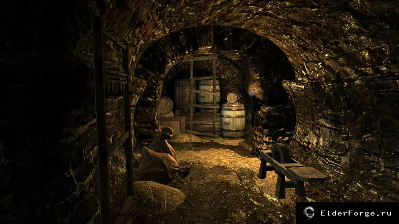 Обложка мода: Дом у реки в Ривервуде — уютный маленький домик Skyrim LE