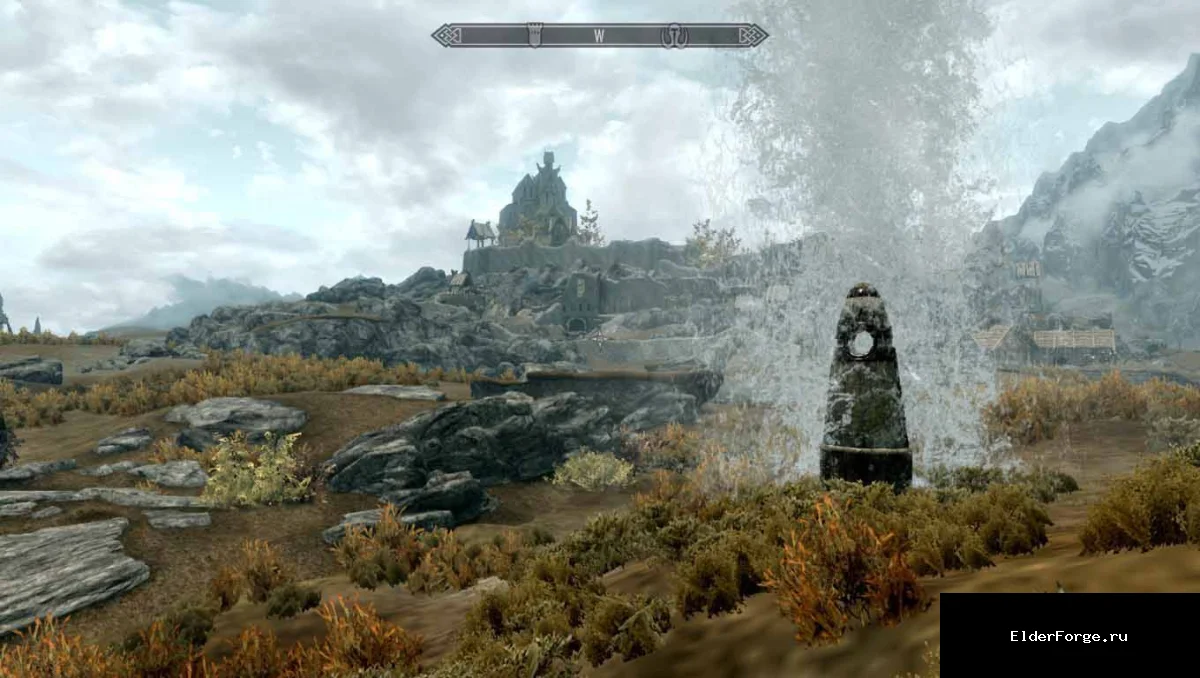 Обложка мода: Дом в облаках – парящий остров с жильём и крафтом для Skyrim LE