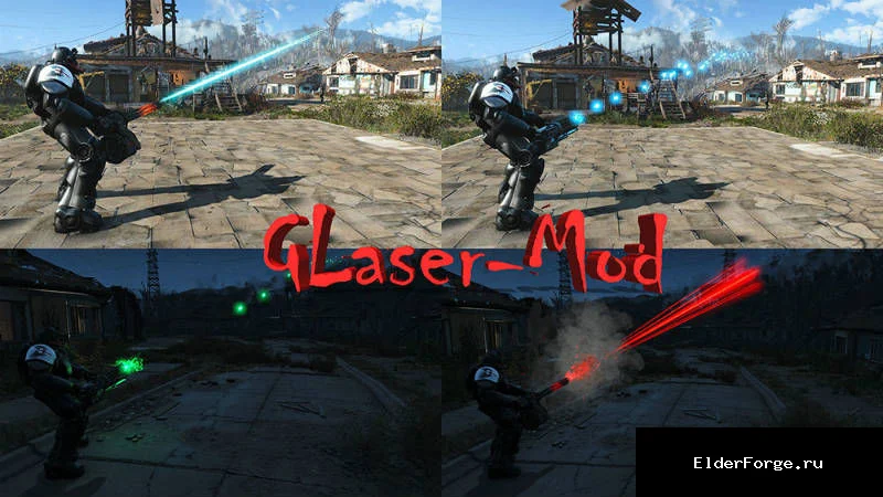 Обложка мода: Дополнительные дульные насадки для Fallout 4 – 8 вариантов, включая Гатлинг‑Лазер