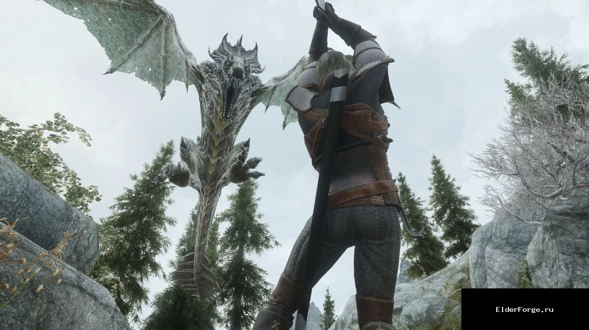 Обложка мода: Доспехи Каэр Морхен – новая броня Геральта для Skyrim Legendary Edition