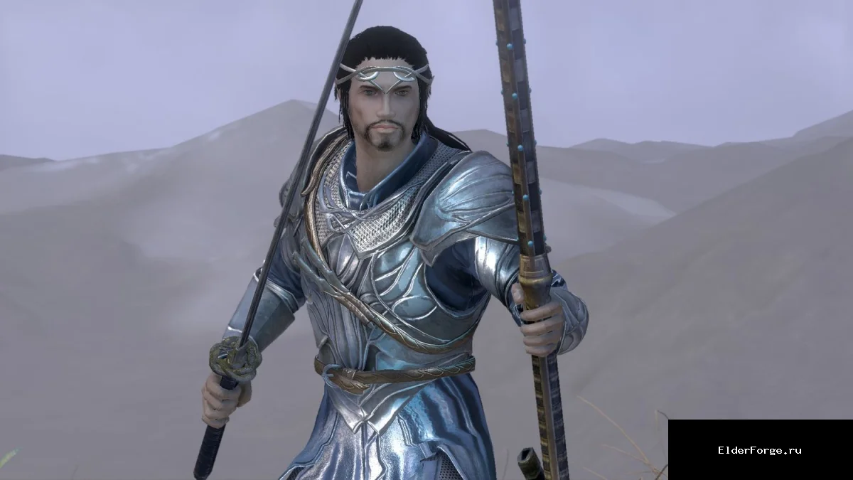 Обложка мода: Доспехи Келебримбора из Shadow of Mordor для Skyrim LE