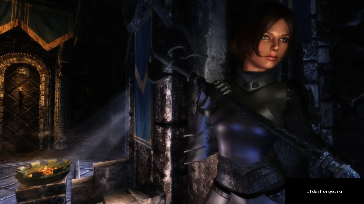Обложка мода: Доспехи Превосходного Убийцы для женских персонажей в Skyrim LE – Даэдрическая броня