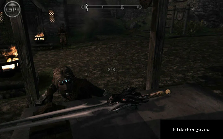 Обложка мода: Dovahkiin's Flaming Greatsword LE — пылающий клинок Драконорожденного