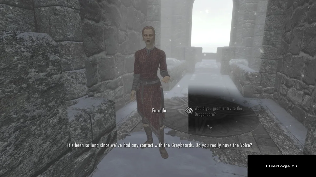 Обложка мода: Довакин в Коллегию — ускоренный доступ к Фаральду (Skyrim SE)