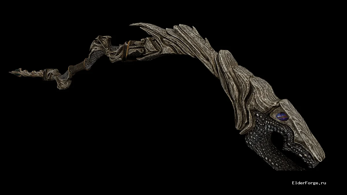 Обложка мода: Dragon Priest Staff Replacer – Улучшенные посохи драконьих жрецов для Skyrim LE