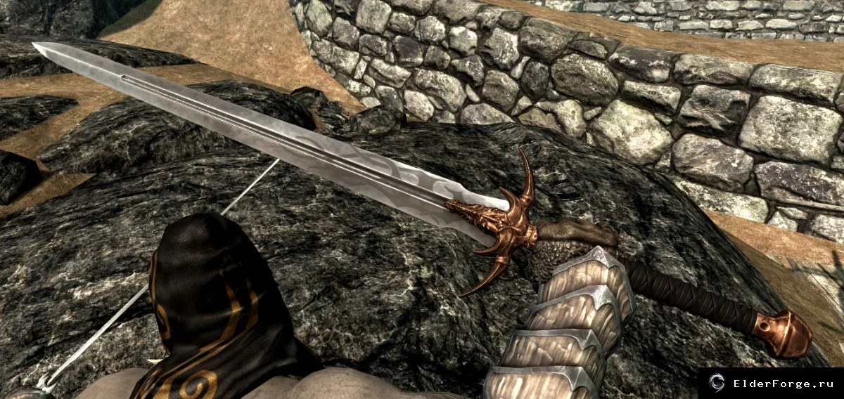 Обложка мода: Драконье Жало — меч для Skyrim Legendary Edition