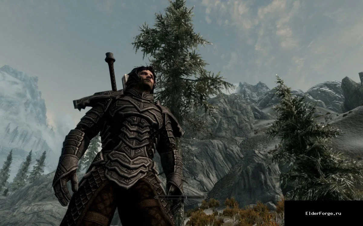 Обложка мода: Драконья резная броня для Skyrim LE – тяжёлая броня с оружием и щитом