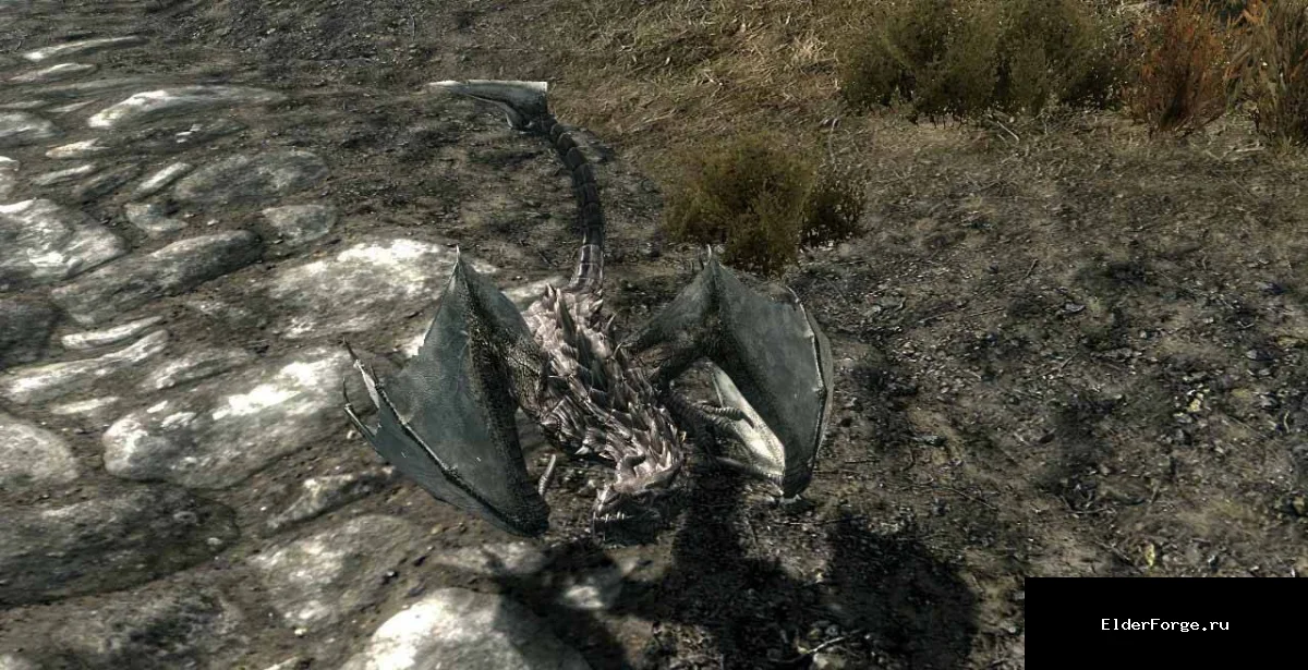 Обложка мода: Дракон‑компаньон для Skyrim Legendary Edition – маленький помощник в бою