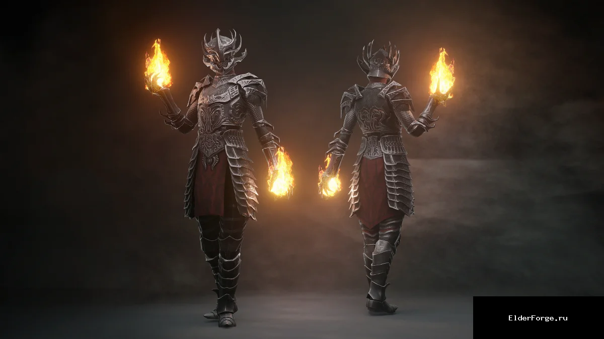 Обложка мода: Dremora Markynaz Armor – Доспехи Дреморы для Skyrim LE