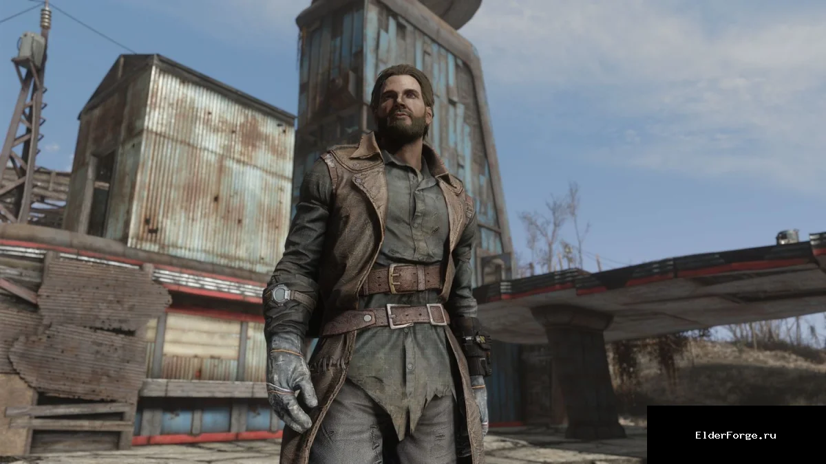 Обложка мода: Drifter Outfit 4K – улучшенный костюм бродяги для Fallout 4