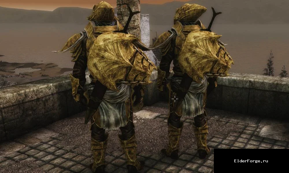 Обложка мода: Dual Sheath Redux LE — двойные ножны и щит на спине в Skyrim