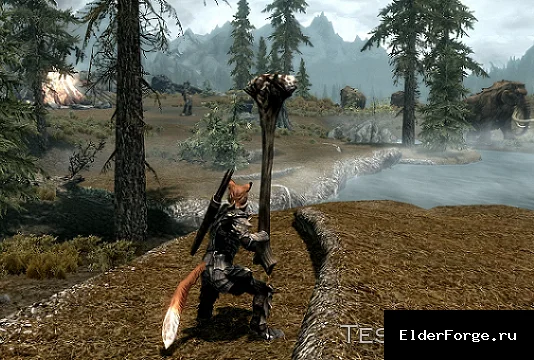Обложка мода: Дубина короля великанов — мощное двуручное оружие для Skyrim LE