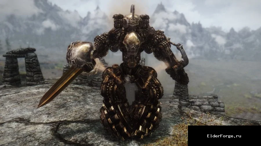 Обложка мода: Двемерская колесница – уникальный механический спутник для Skyrim LE