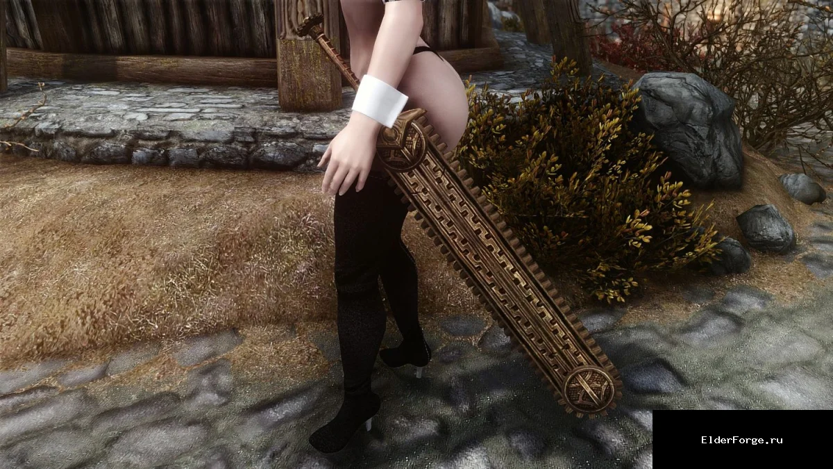 Обложка мода: Двемерский меч‑пила для Skyrim LE – анимированное оружие с крафтом