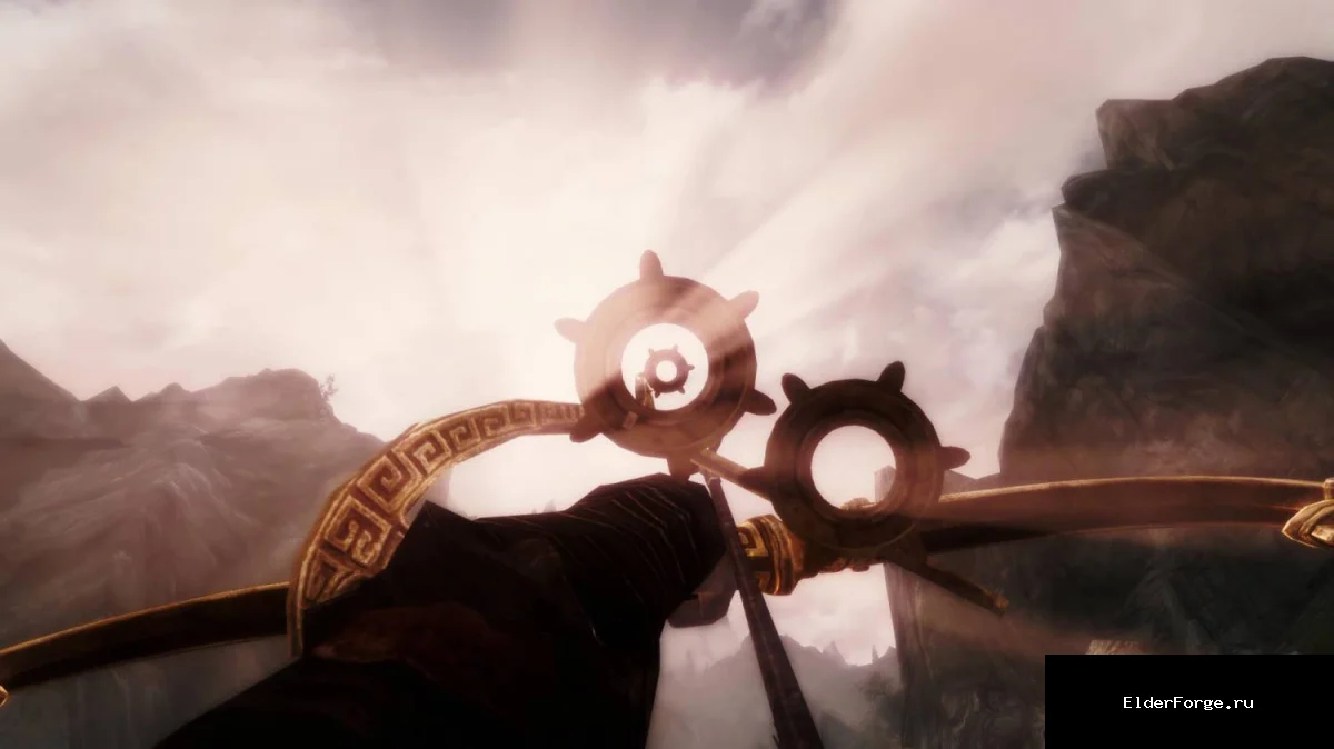 Обложка мода: Двемерский снайперский лук для Skyrim LE — мощное оружие с прицелом